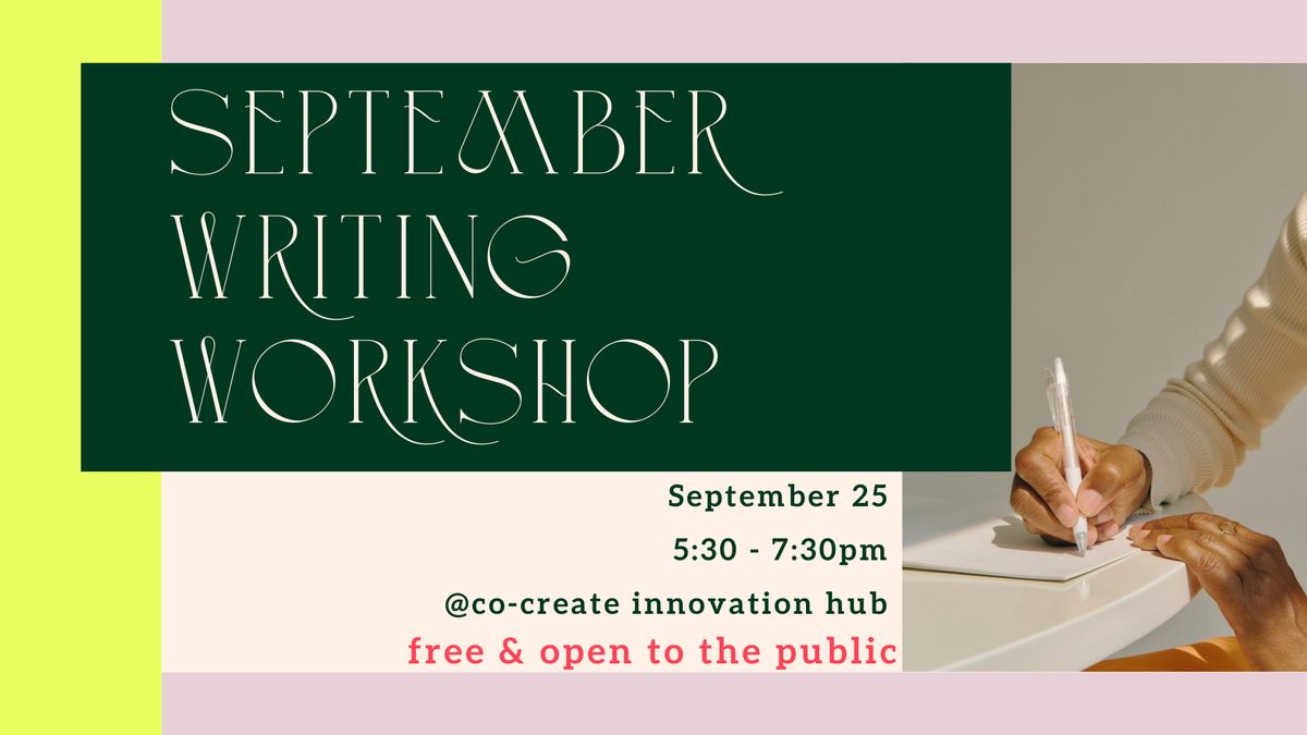 September Monthly Workshop